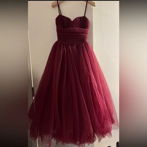 House of CB Rich Burgundy Dress
